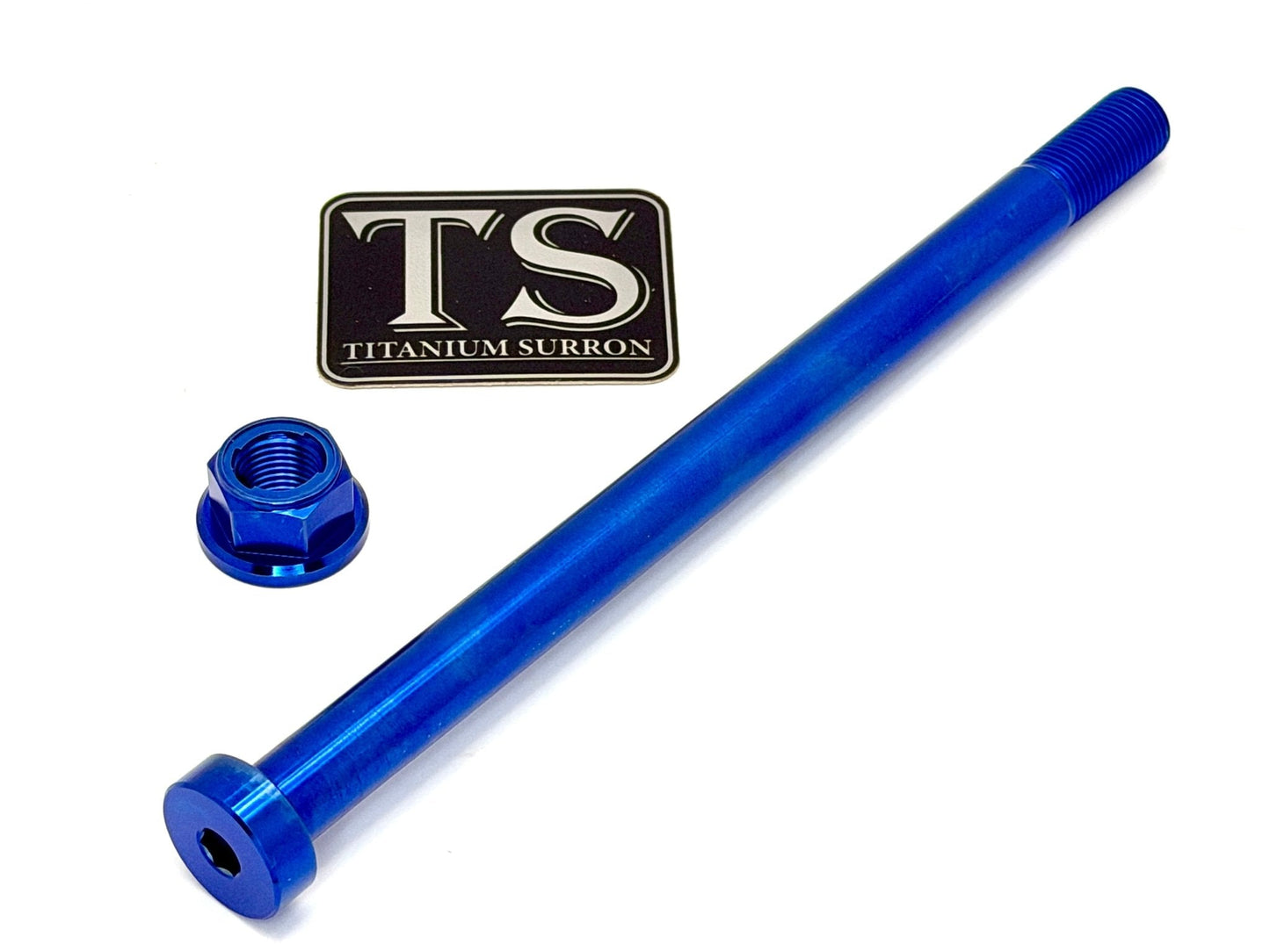 Titanium Rear Axle and Nut - Surron LBX (Two pcs)