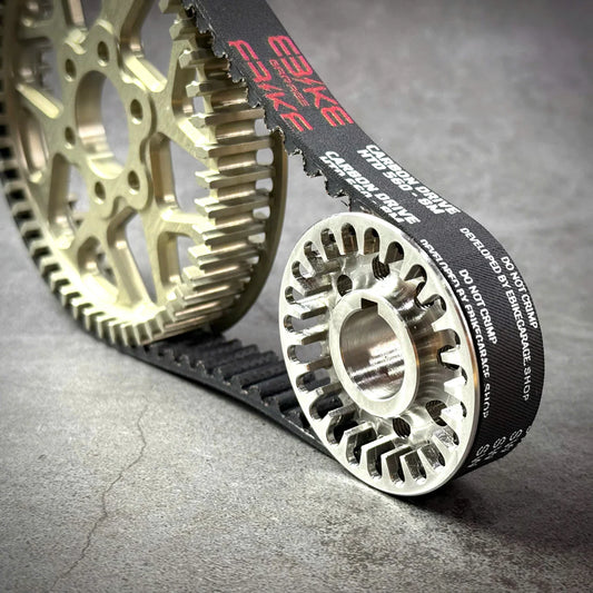 CNC Billet Primary Pulley + Belt Kit | Surron, E-Ride Pro S/SS, 79 Bike Falcon S | By EBG