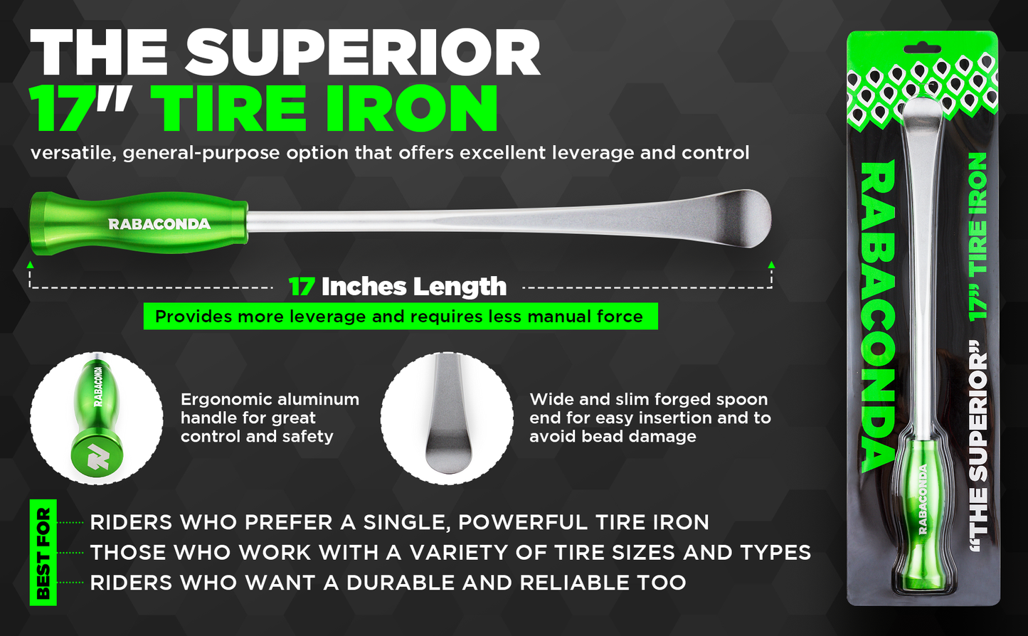 17" Tire iron for Emoto