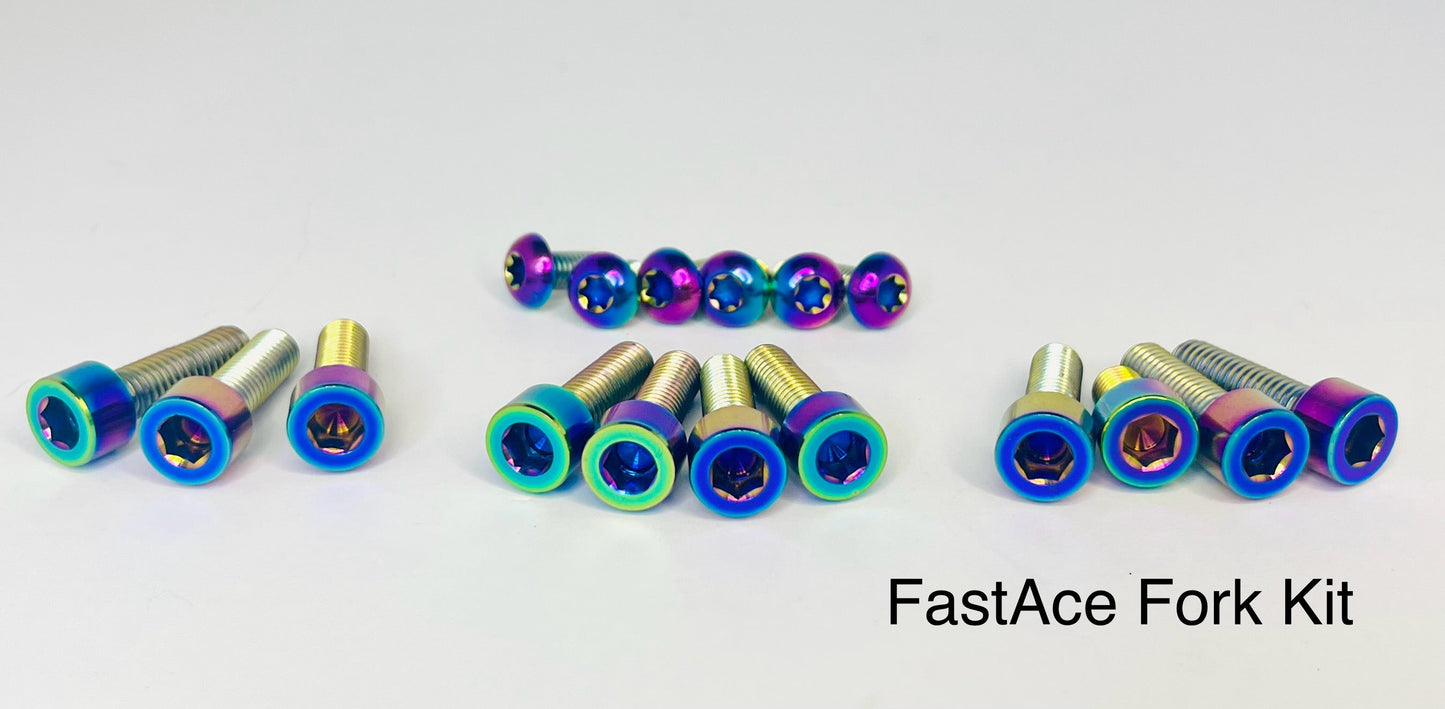 FastAce Fork Titanium Bolt Kits Surron LBS LBX and Talaria - REVRides