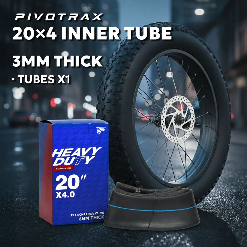Pivotrax 20 x 4.0 Fat Bike Inner Tube | Fat Tire E-Bikes