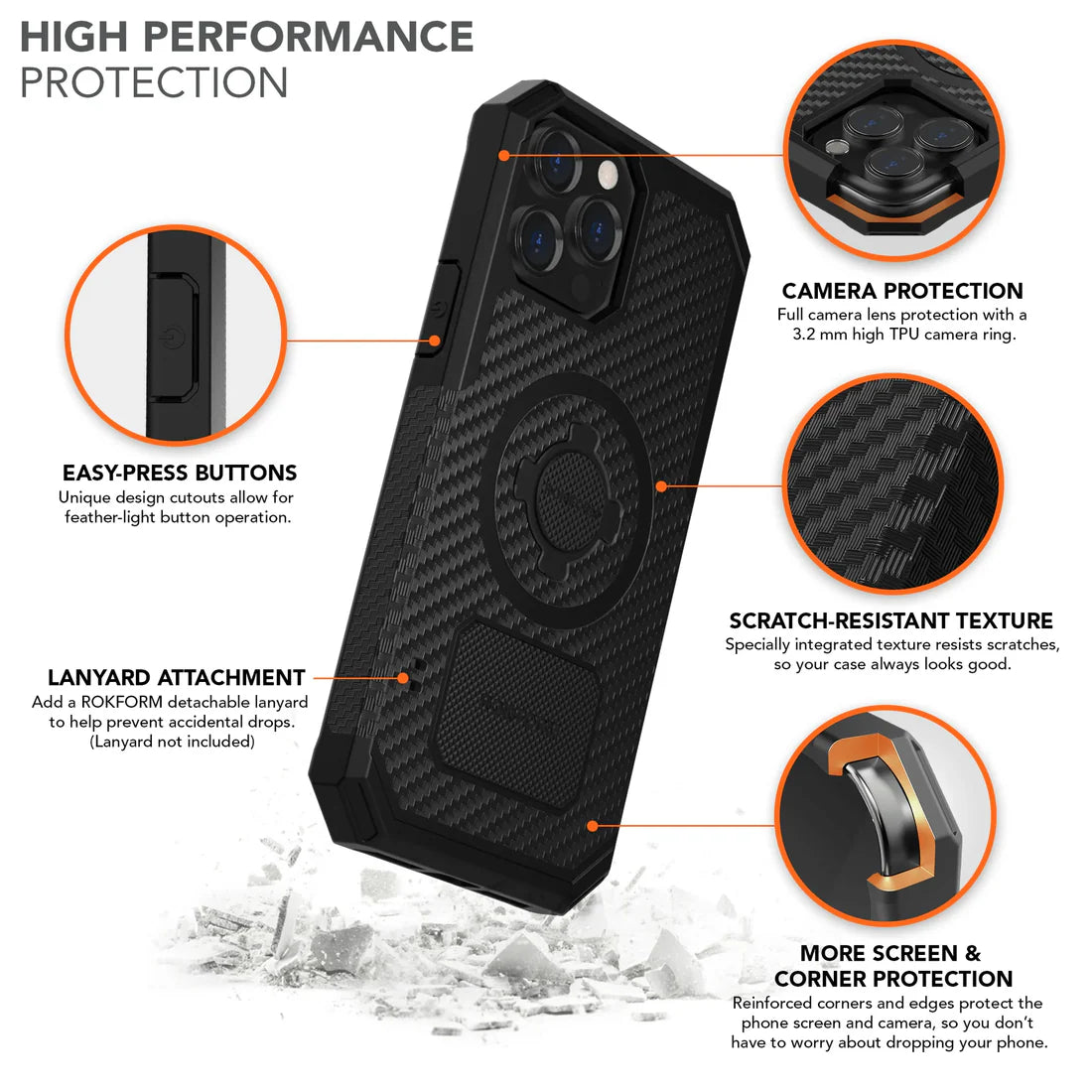 Rugged Case - iPhone  models | Regular, Plus, Pro, Pro Max AND MORE | by ROKFORM