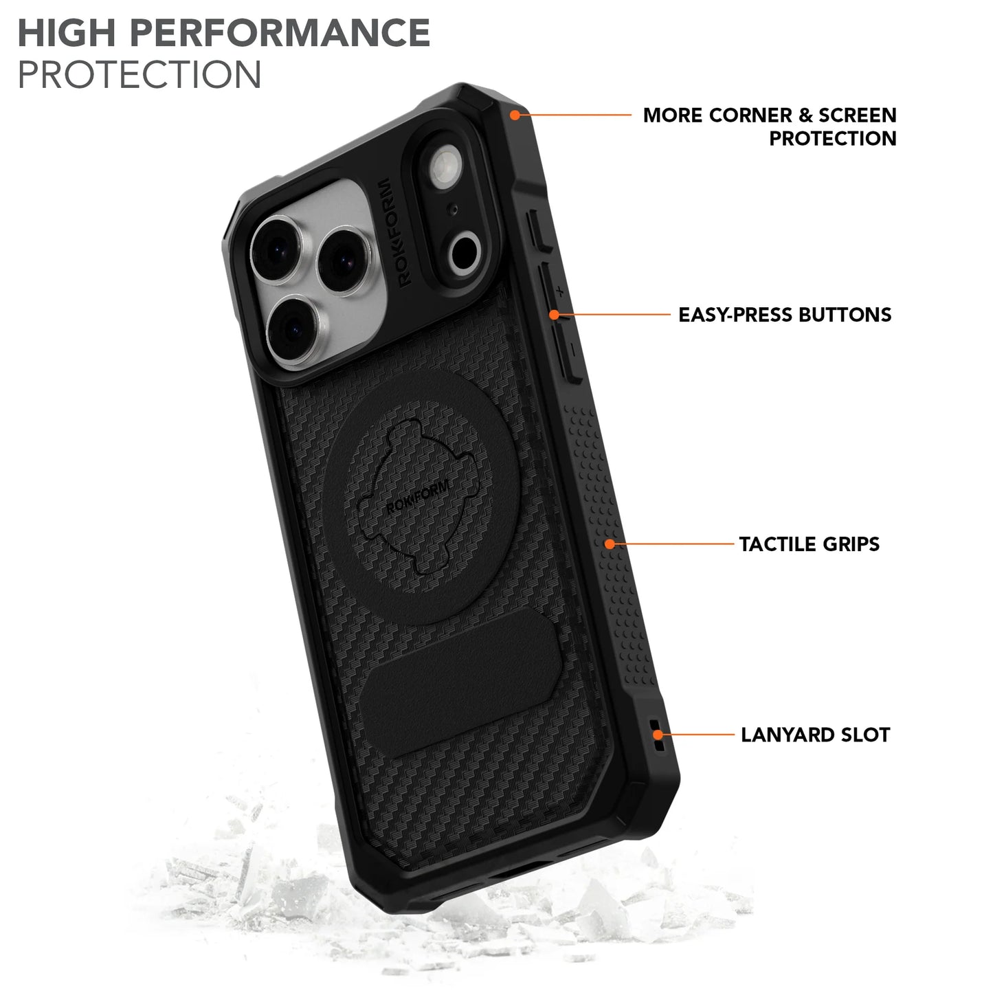 Rugged Case + Universal Mount Bundle | By ROKFORM | For iPhone 13–17 Series