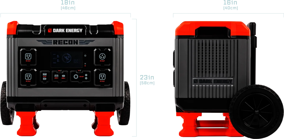 Dark Energy Recon 2000 Portable Power Station | E-Moto Charging, Overlanding & Off-Grid Power
