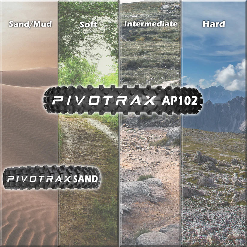Pivotrax AP102 Dirt Bike Tire | Front and Rear Tire Options for Soft to Intermediate Terrain