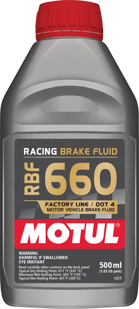 Motul RBF 660 Racing Brake Fluid | Ultra-High Temp DOT 4 Fluid | By Motul