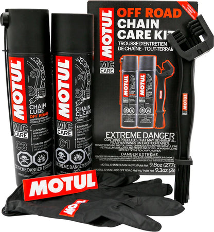 Motul Off-Road Chain Care Kit — With Oinker Precision Applicator | For All E-Moto Platforms