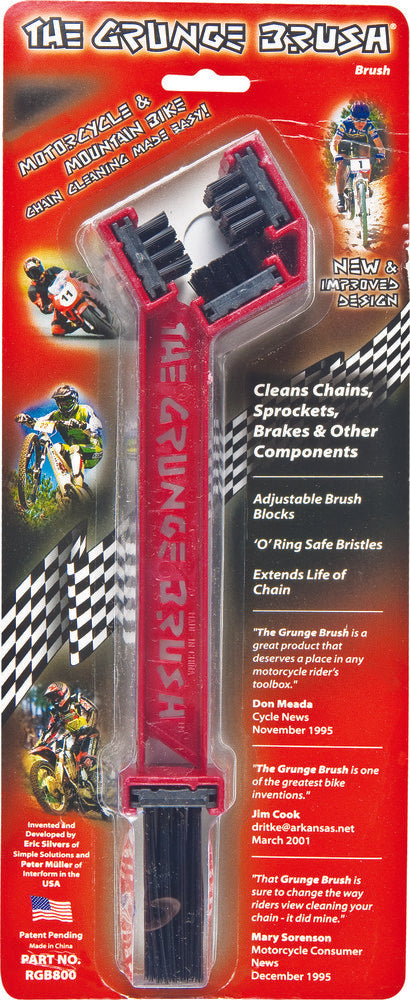 The Grunge Brush | 3-Sided Chain Cleaner for Motorcycles, E-Motos & ATVs