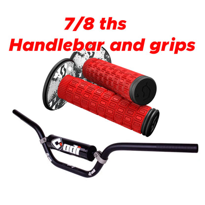 ODI Podium 7/8" Handlebars + SCOTT Mellow Grips Bundle | for Altis Sigma, RTR, Apollo RFN & more