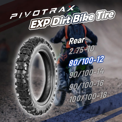 Pivotrax EXP Rear Dirt Bike Tire | Pit Bikes, E-Motos and Motocross
