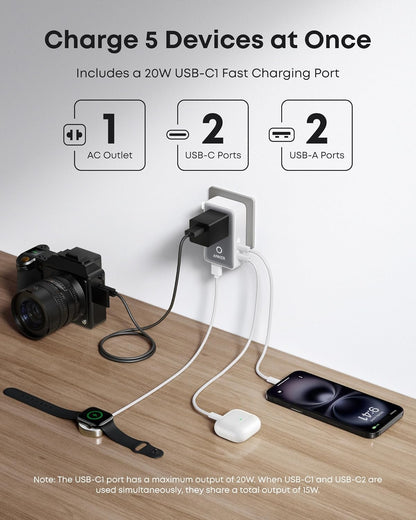 Anker Laptop Power Bank 25K, 165W with Built-In Cables | Laptops & Ride-Day Electronics