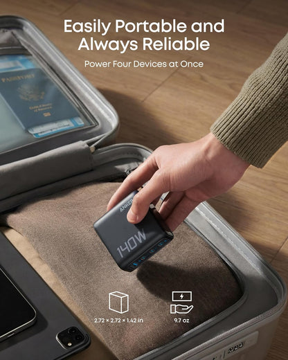 Anker Laptop Power Bank 25K, 165W with Built-In Cables | Laptops & Ride-Day Electronics
