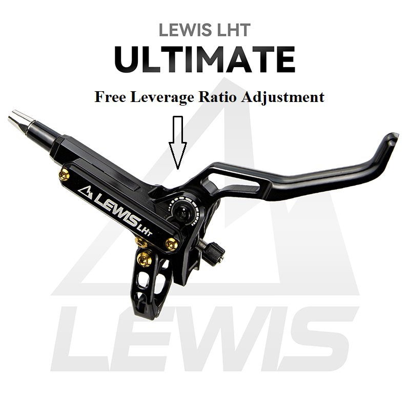 Lewis - LHT Ultimate Brake Set - Titanium bolts & Pistons - Black EZmtb K28 Hoses - REVRides