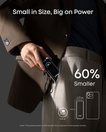Anker Prime Fusion Power Bank 9.6K, 65W | USB-C Laptops & Devices