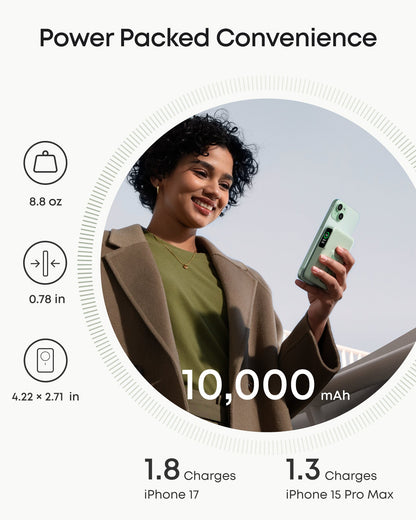 Anker MagGo Power Bank 10K, 15W | Qi2 Wireless Charging