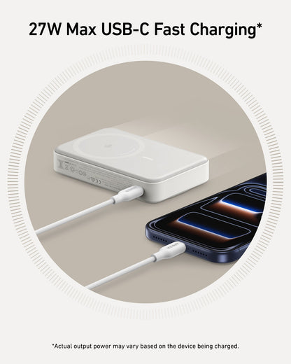 Anker MagGo Power Bank 10K, 15W | Qi2 Wireless Charging