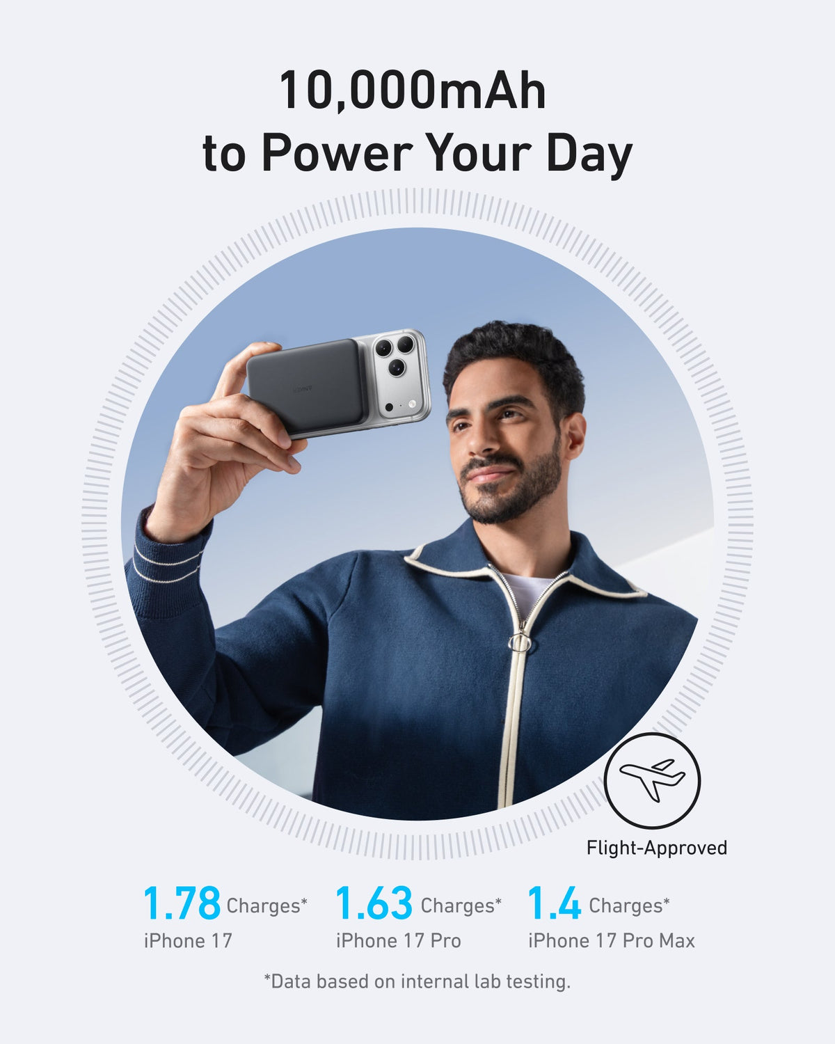 Anker MagGo Slim Power Bank 10K | iPhone & Compatible USB-C Devices
