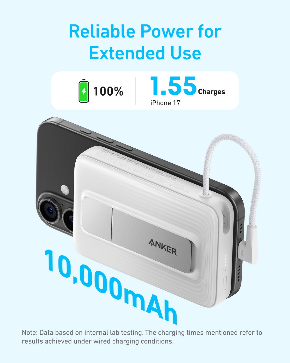Anker Zolo Magnetic Power Bank 10K, 30W | USB-C Devices & Wireless Charging