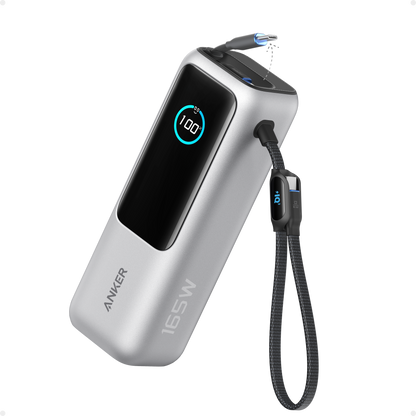 Anker Laptop Power Bank 25K, 165W with Built-In Cables | Laptops & Ride-Day Electronics