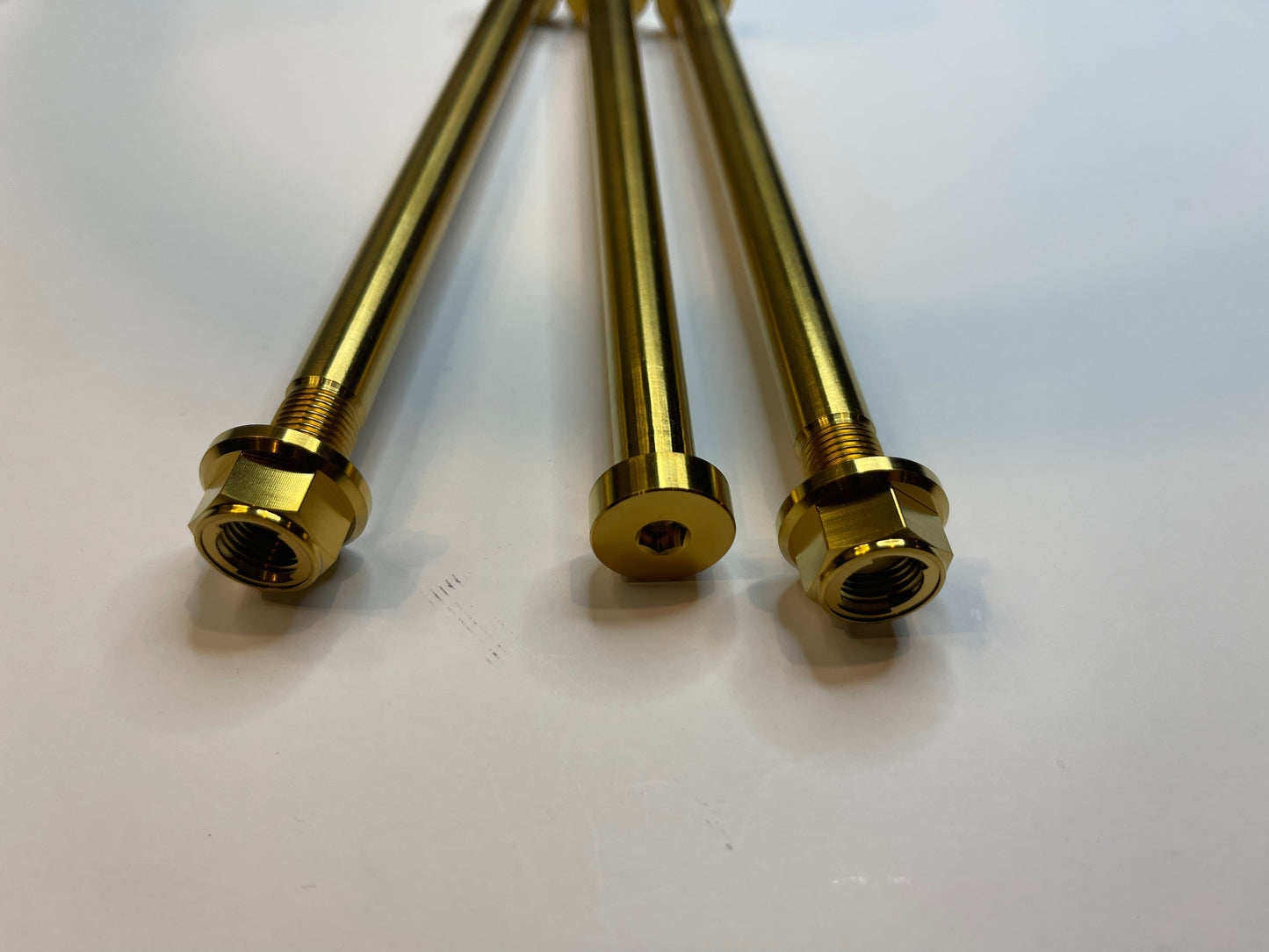Titanium Rear Axle and Nut - Surron LBS LBX, Segway X160 X260 - REVRides