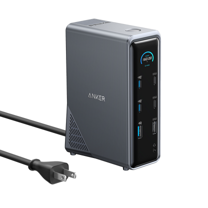 Anker Prime 14-in-1 Docking Station, 160W | Dual-Display Laptop Setups