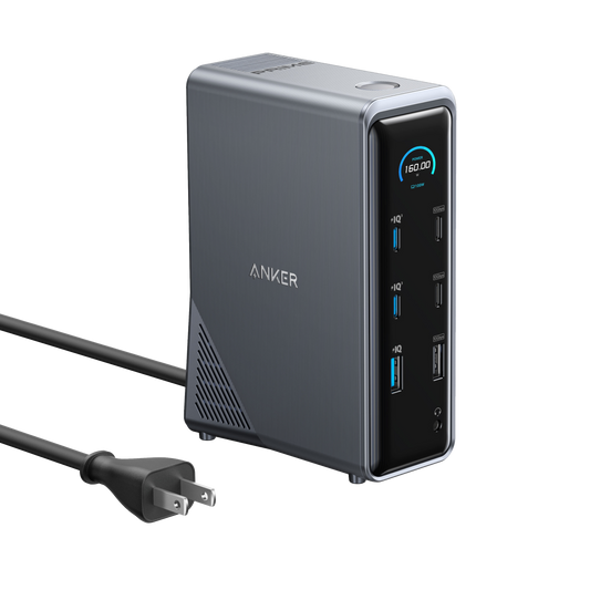 Anker Prime 14-in-1 Docking Station, 160W | Dual-Display Laptop Setups
