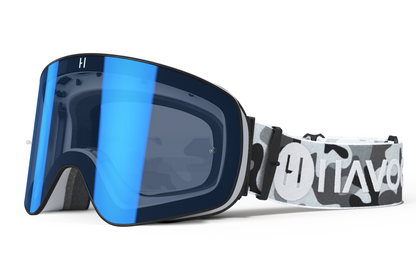 Arctic Camo Infinity Goggles | Havoc Blue and White | Off-Road and Motocross Riders