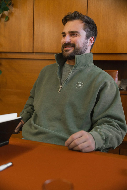 Quarter Zip Sweatshirt | Classic Fit | By Beachman