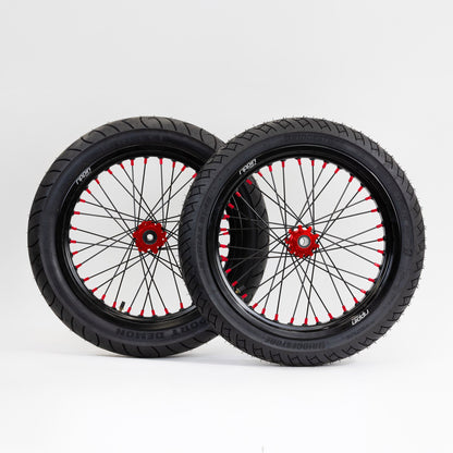 Rippin Moto Blackline RTR Supermoto Wheelset | Stark Varg & Altis Omega