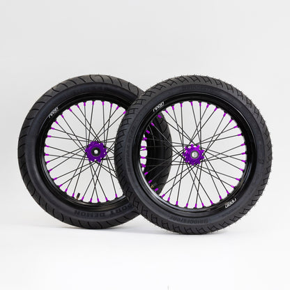 Rippin Moto Blackline RTR Supermoto Wheelset | Sur-Ron Ultra Bee, SRPNT X8 & Z27
