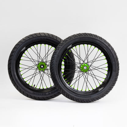 Rippin Moto Blackline RTR Supermoto Wheelset | Stark Varg & Altis Omega