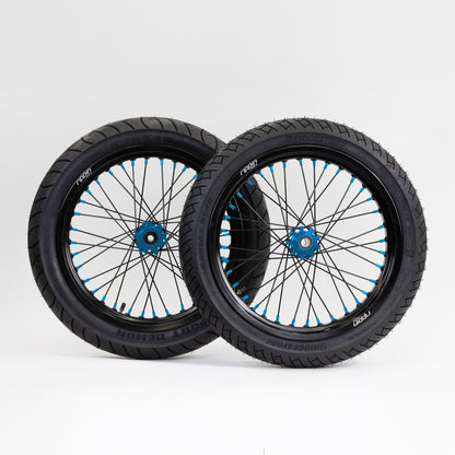 Rippin Moto Blackline RTR Supermoto Wheelset | Sur-Ron Ultra Bee, SRPNT X8 & Z27