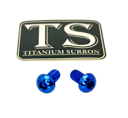 Titanium Motor Shaft Cover Bolts (Set of Two) Surron, Talaria, Segway, 79 Bike