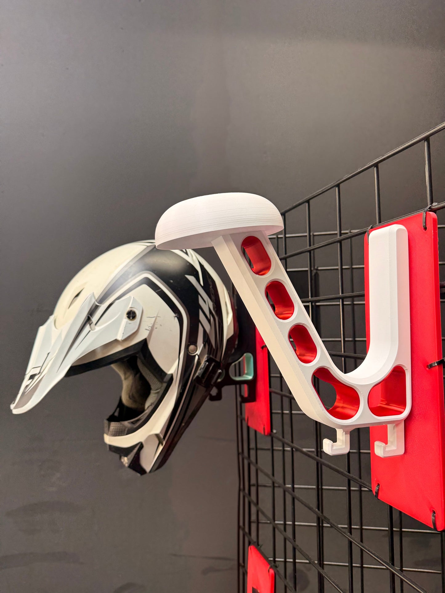 Heavy-Duty Helmet Wall Mount | Motorcycle and Riding Gear Storage