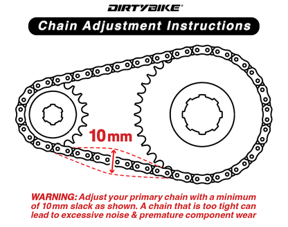 DirtyBike RK GB420MXU Primary Chain Drive Kit | Surron Light Bee, Segway X160/X260