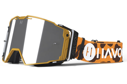 Cheetah Helios Goggles | Havoc Gold and Silver Mirror | Off-Road and Motocross Riders