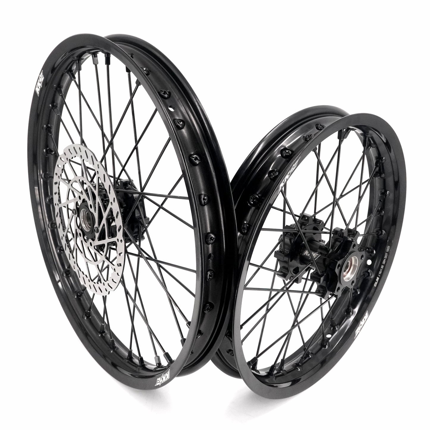 19" 16" New All black Style Wheel Set | By KKE | For E-ride Pro, SurRon Light Bee X Electric Dirt Bikes