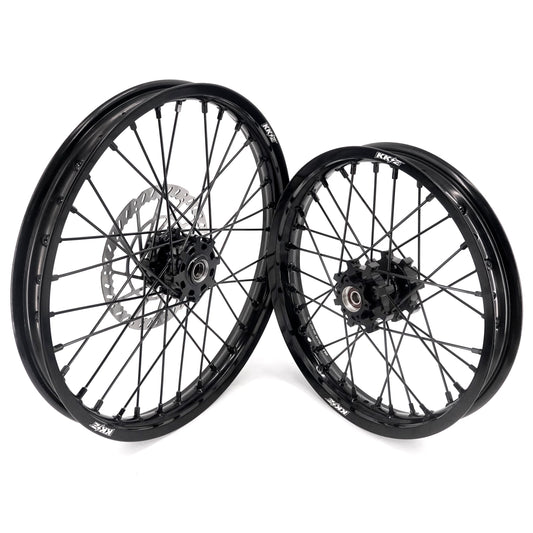 19" 16" New All black Style Wheel Set | By KKE | For E-ride Pro, SurRon Light Bee X Electric Dirt Bikes