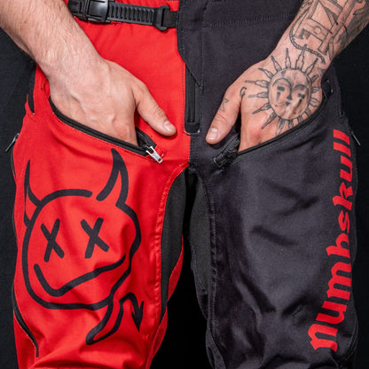 Numbskull Menace Moto Pant 2.0: Red Devil | Technical Riding Pants