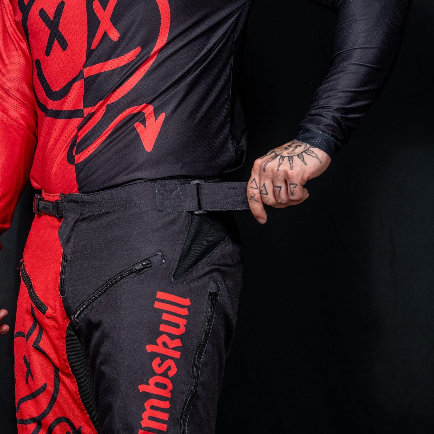 Numbskull Menace Moto Pant 2.0: Red Devil | Technical Riding Pants