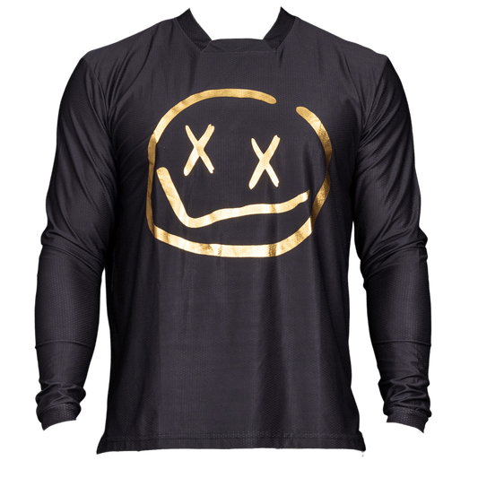 Numbskull Menace Moto/MTB Jersey 2.0: Black/Gold | Technical Riding Jersey