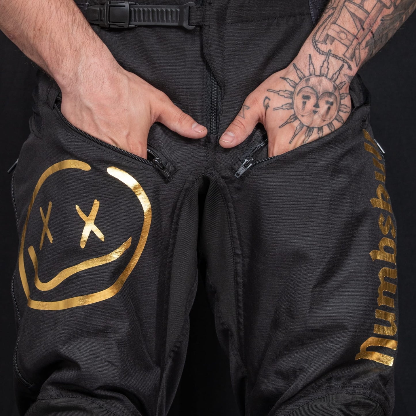 Numbskull Menace Moto Pant 2.0: Black/Gold | Technical Riding Pants