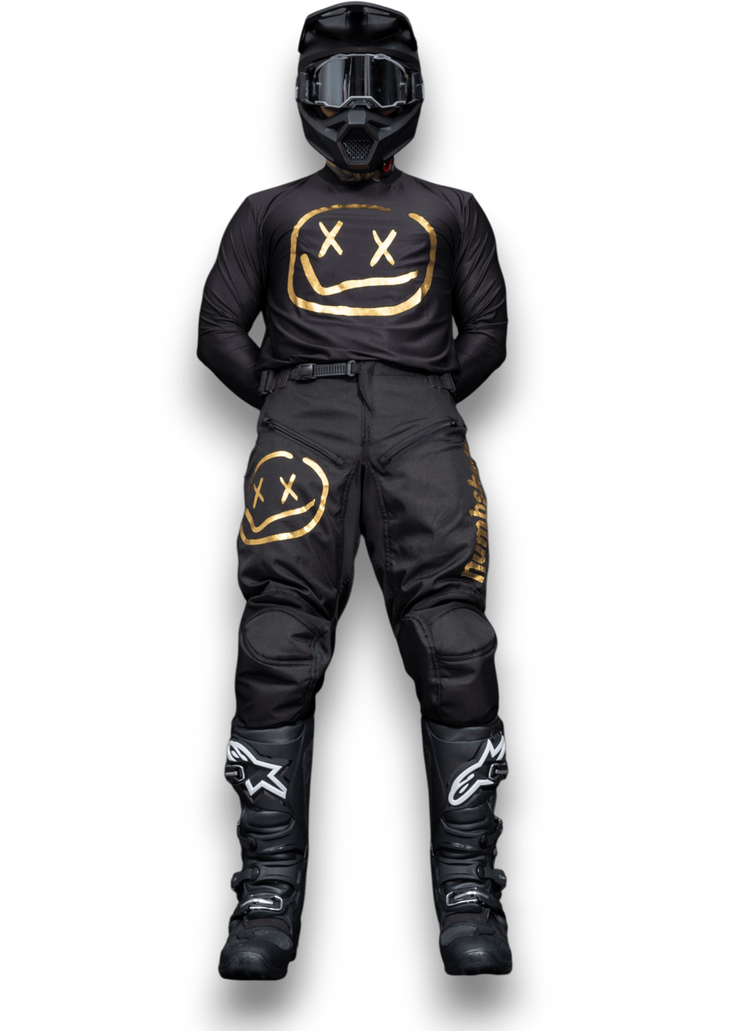 Numbskull Menace Moto Pant 2.0: Black/Gold | Technical Riding Pants