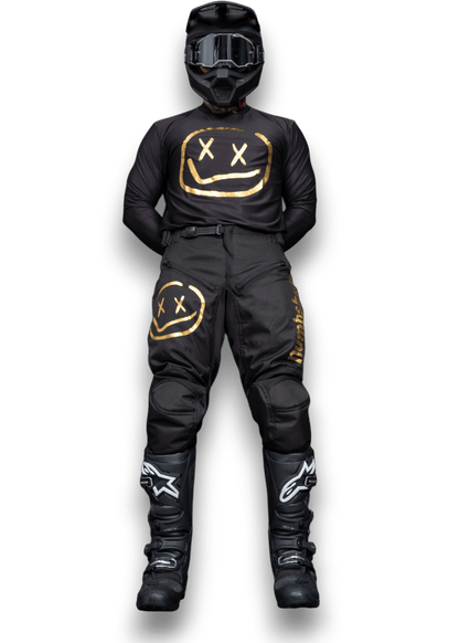 Numbskull Menace Moto Pant 2.0: Black/Gold | Technical Riding Pants