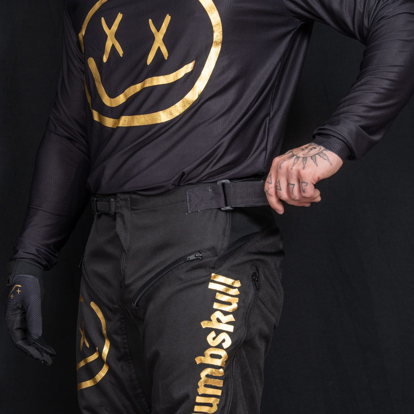 Numbskull Menace Moto Pant 2.0: Black/Gold | Technical Riding Pants
