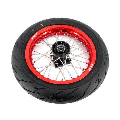 12-Inch Mini Super moto Wheel Kit with Tires | By KKE | For Rawrr Mantis X E-Moto
