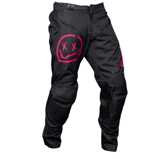 Numbskull Menace Moto Pant 2.0: Black/Pink | Technical Riding Pants