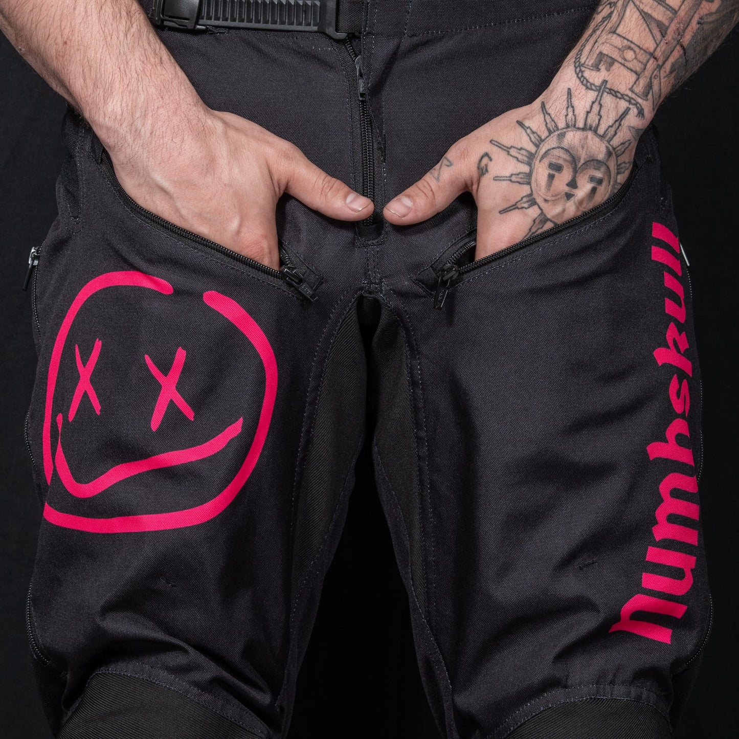 Numbskull Menace Moto Pant 2.0: Black/Pink | Technical Riding Pants