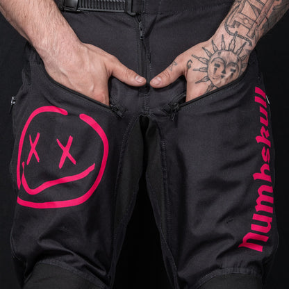 Numbskull Menace Moto Pant 2.0: Black/Pink | Technical Riding Pants