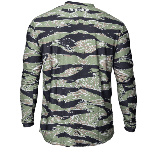 Numbskull Menace Moto/MTB Jersey 2.0: Green Tiger | Technical Riding Jersey